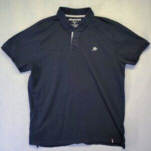 Aeropostale Men's Classic Short Sleeve Polo Shirt - Black